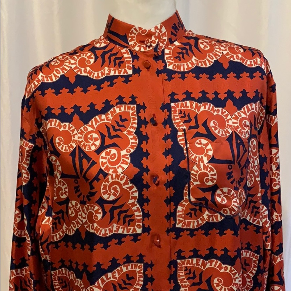 100% silk Valentino shirt/dress - Picture 8 of 16